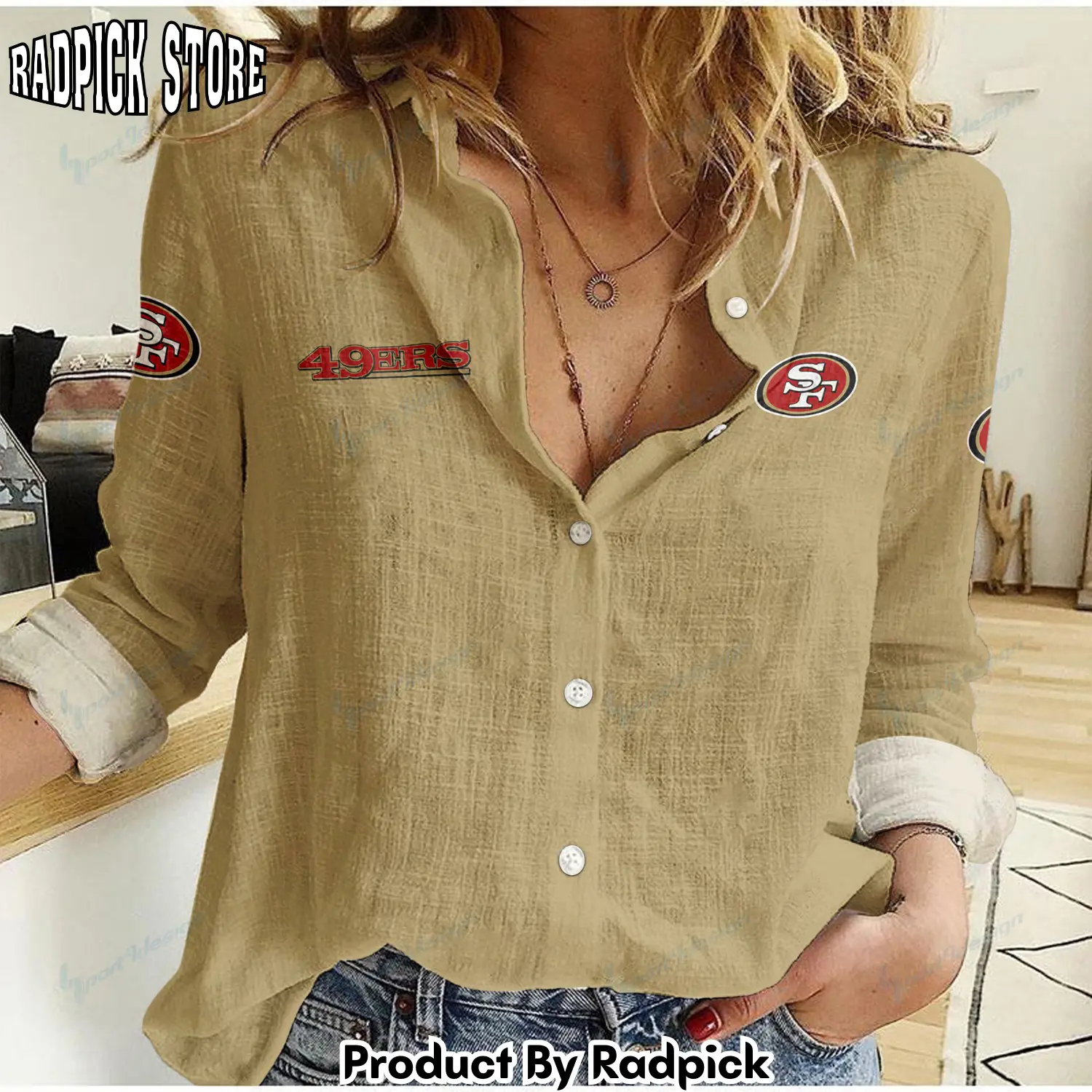 Radpick san francisco 49ers woman shirt bg rp662176